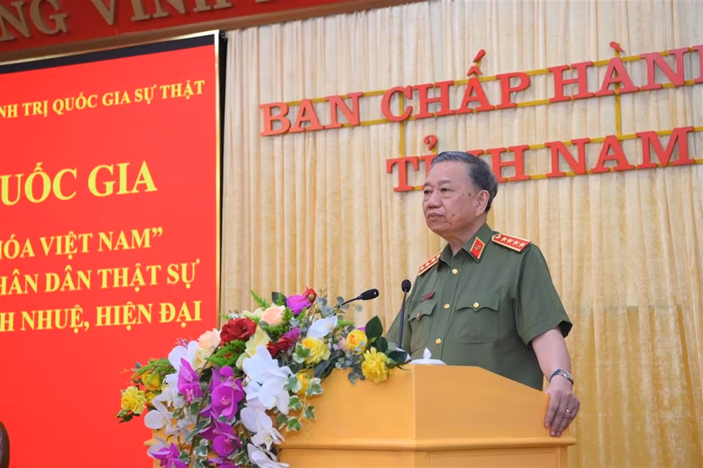 Bộ trưởng Tô Lâm phát biểu tổng kết.
