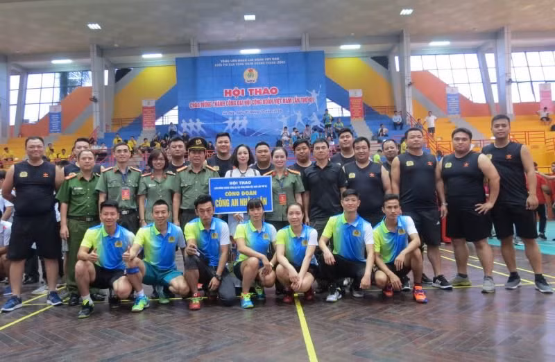 Hội thao chào mừng Đại hội Công đoàn Công an nhân dân. Hội thao chào mừng Đại hội Công đoàn Công an nhân dân.
