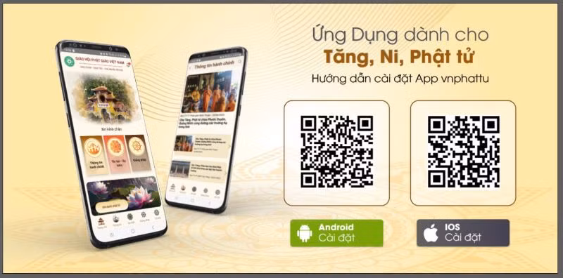 Ứng dụng dành cho tăng ni, phật tử.