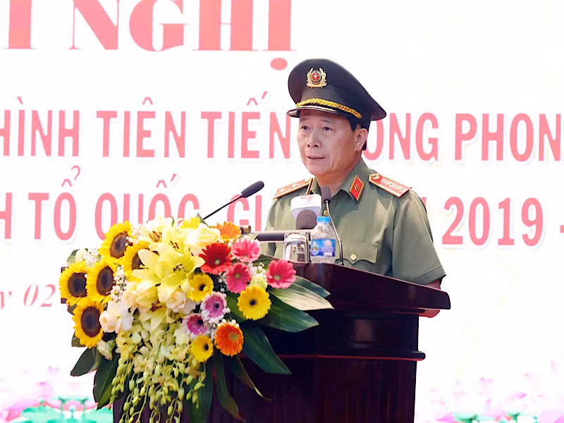 Trung tướng Lê Quốc Hùng, Thứ trưởng Công an phát biểu chỉ đạo. Trung tướng Lê Quốc Hùng, Thứ trưởng Công an phát biểu chỉ đạo.