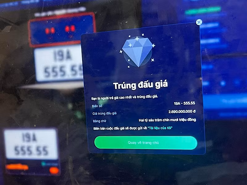 Đấu giá thành công phiên đầu tiên sáng 15/9.