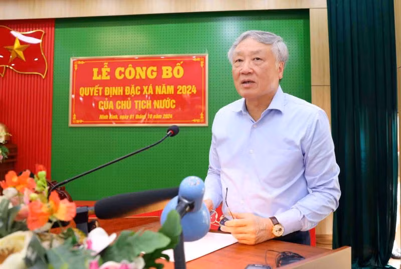 Phó Thủ tướng Thường trực Chính phủ Nguyễn Hòa Bình phát biểu ý kiến tại buổi lễ. Phó Thủ tướng Thường trực Chính phủ Nguyễn Hòa Bình phát biểu ý kiến tại buổi lễ.