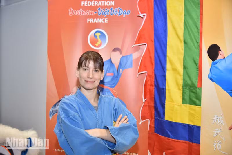 Võ sư Magali Hammann theo đuổi Vovinam từ năm 1999. (Ảnh: KHẢI HOÀN)