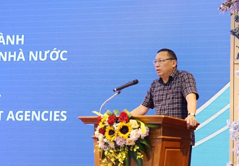 Ông Ngô Hải Phan, Cục trưởng Cục Kiểm soát thủ tục hành chính (VPCP) phát biểu tại Hội thảo. (Ảnh: VGP) Ông Ngô Hải Phan, Cục trưởng Cục Kiểm soát thủ tục hành chính (VPCP) phát biểu tại Hội thảo. (Ảnh: VGP)