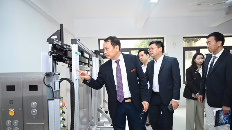 Nâng cao chất lượng đào tạo kỹ thuật viên ngành thang máy. (Ảnh: T.P)