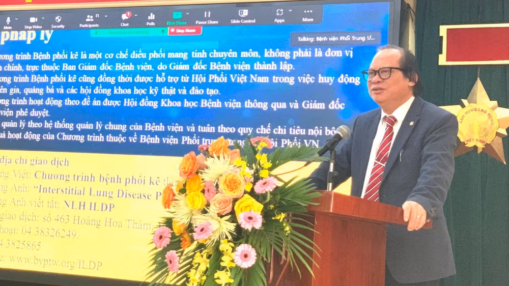PGS, TS Nguyễn Viết Nhung, Giám đốc Bệnh viện Phổi Trung ương.