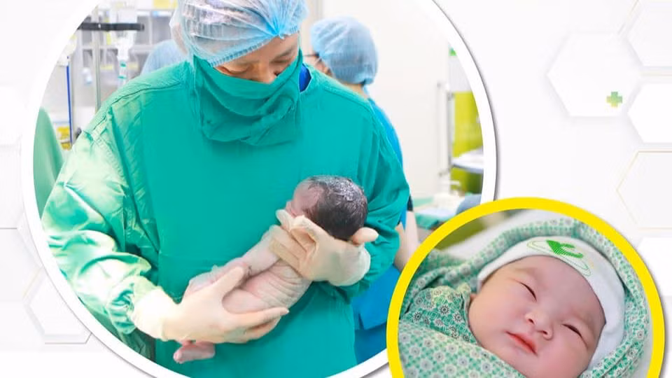 Bác sĩ mổ chủ động để bảo đảm an toàn cho cả sản phụ và thai nhi.