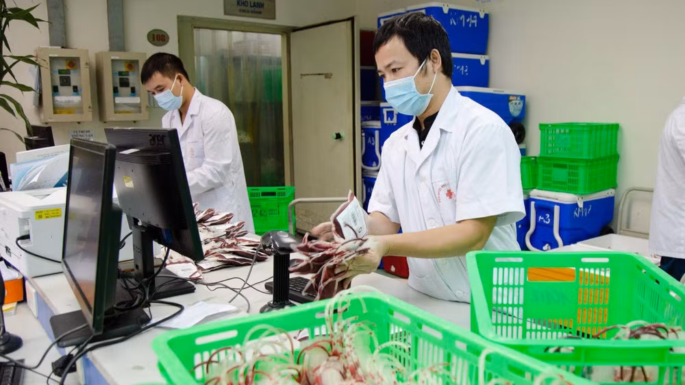 Dự trữ nhóm máu 0 chỉ đạt 36%.