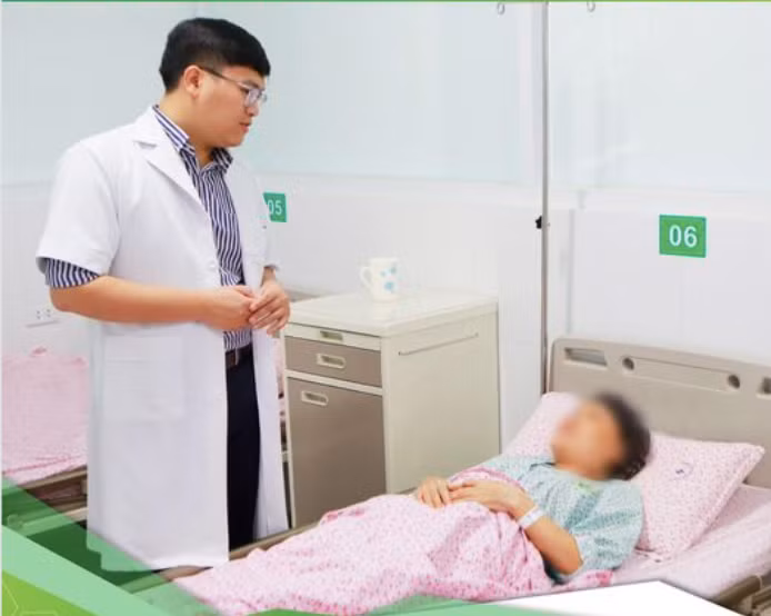 Bệnh nhân được loại bỏ khối u.