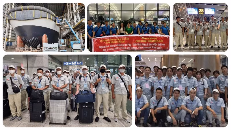 Lao động đi làm việc tại Hàn Quốc. (Ảnh minh họa: Colab)