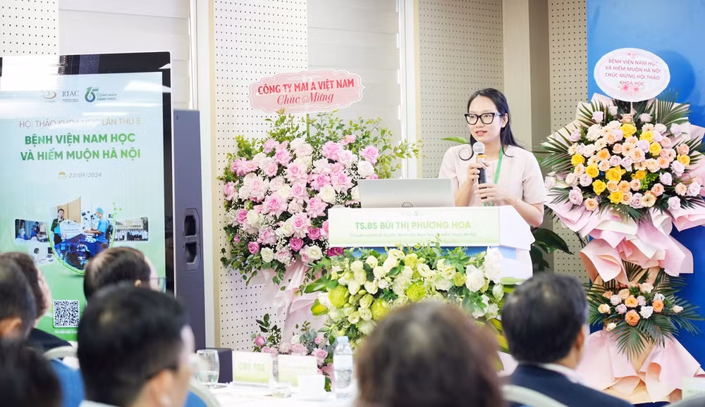 Tiến sĩ, bác sĩ Bùi Thị Phương Hoa, chuyên ngành di truyền - Bệnh viện Nam học và Hiếm muộn Hà Nội cũng chia sẻ về vai trò của xét nghiệm di truyền trước chuyển phôi trong vô sinh nam.