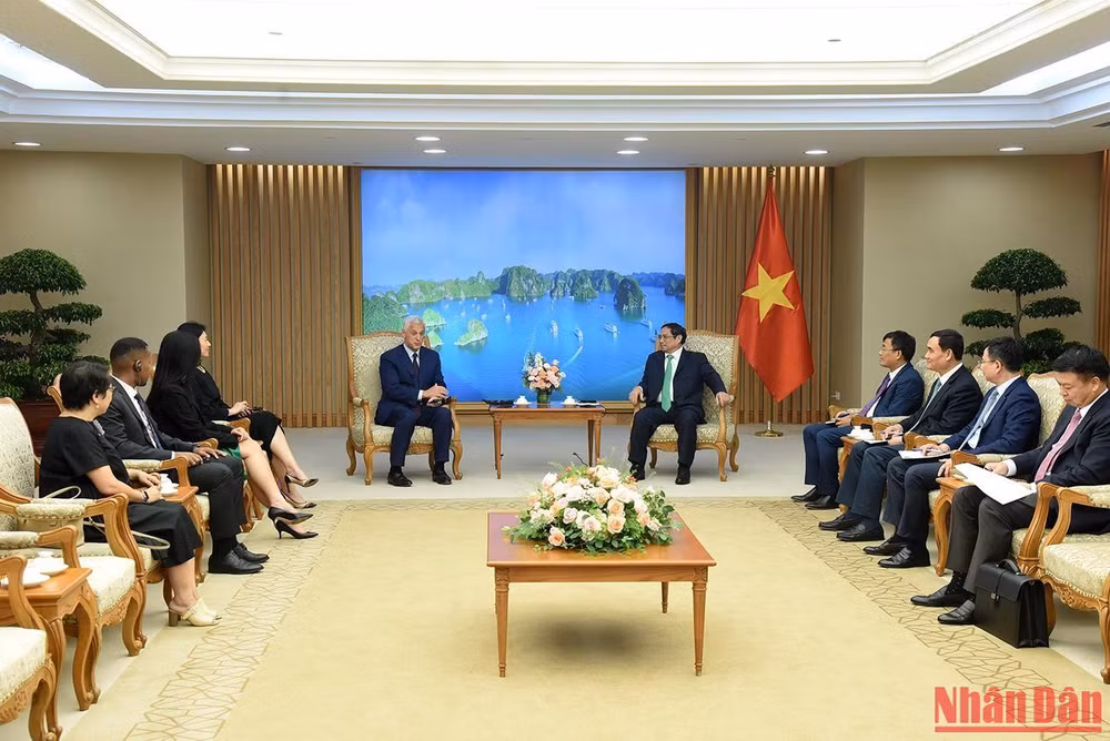 Toàn cảnh buổi tiếp.