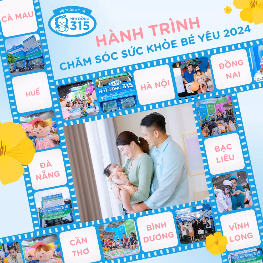 Hệ thống Y tế Nhi Đồng 315 tự hào là người bạn đồng hành đáng tin cậy của hàng ngàn ba mẹ trên khắp cả nước trong hành trình bảo vệ sức khỏe cho các thiên thần nhỏ.