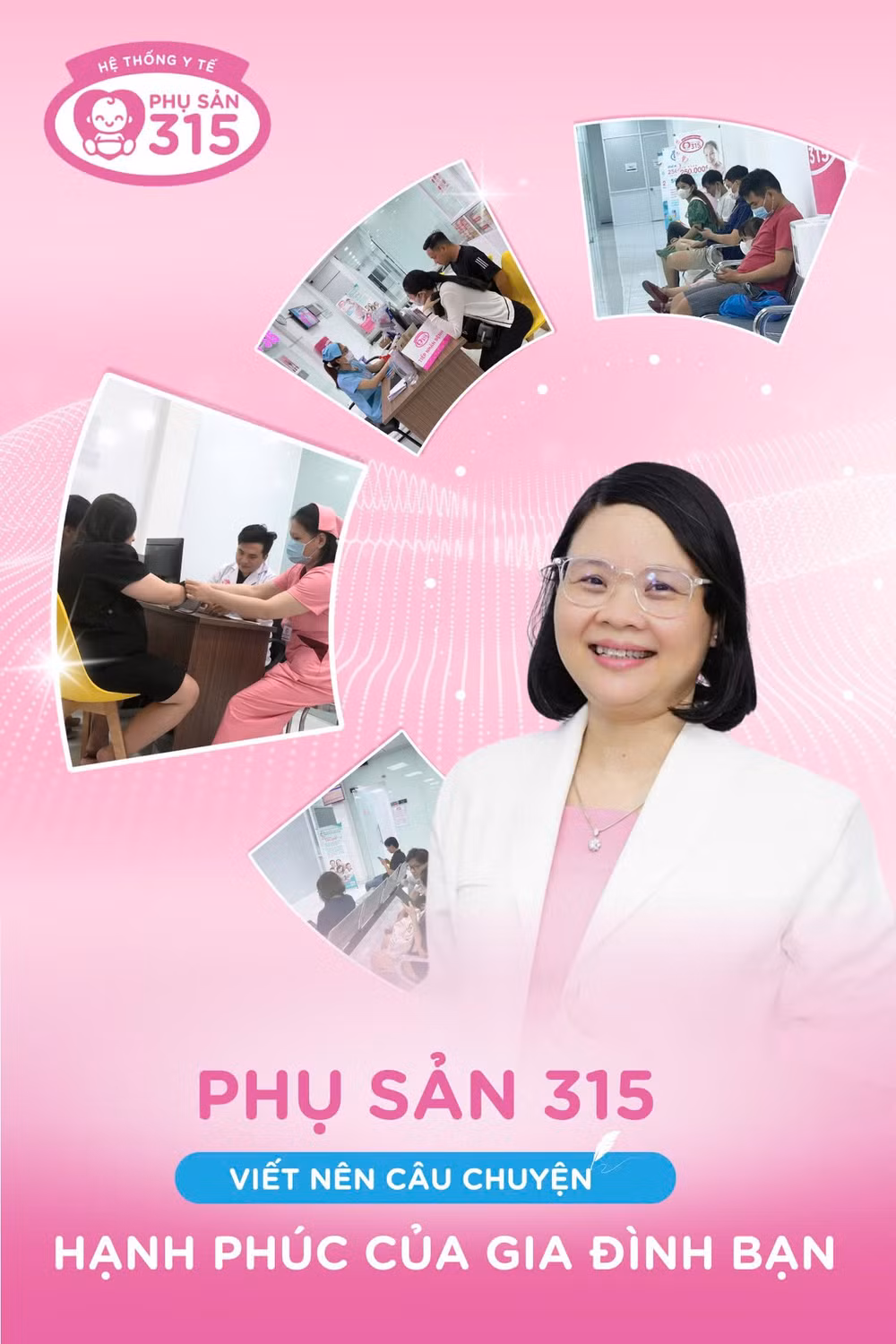Phụ Sản 315 có đội ngũ bác sĩ chuyên khoa giàu kinh nghiệm, tận tâm luôn sẵn sàng đồng hành sức khoẻ cùng mẹ và bé trong các giai đoạn của thai kỳ trong suốt hành trình mang thai.