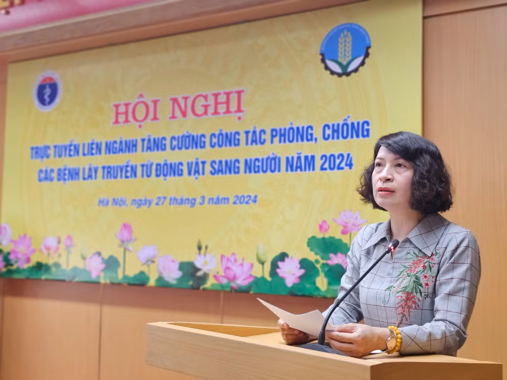 Thứ trưởng Y tế Nguyễn Thị Liên Hương phát biểu tại hội nghị.