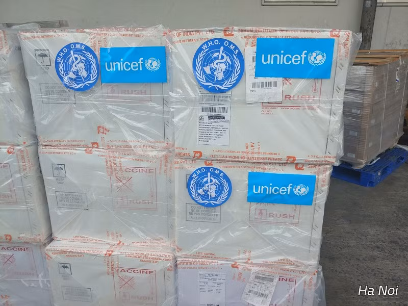 185.700 liều vaccine DTP-VGB-Hib đã về Việt Nam.
