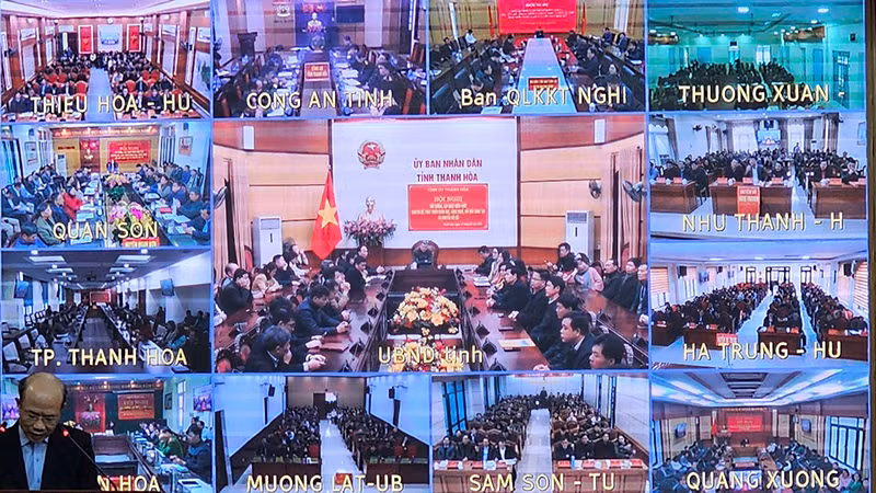 Các điểm cầu trực tuyến.