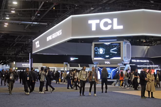 Triển lãm Điện tử Tiêu dùng (CES) 2025 tại Las Vegas. (Ảnh: Kyodo/TTXVN) Triển lãm Điện tử Tiêu dùng (CES) 2025 tại Las Vegas. (Ảnh: Kyodo/TTXVN)