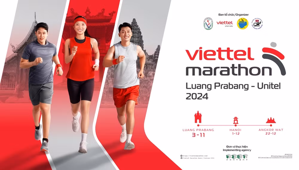 Giải đua tại Lào thu hút đông vận động viên tham dự.