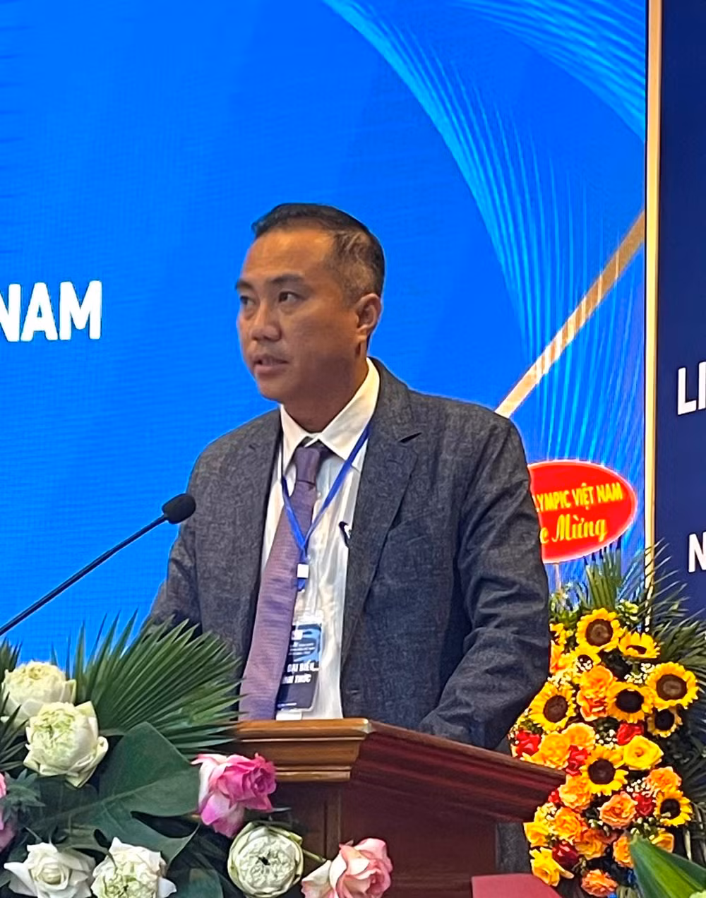 Chủ tịch Liên đoàn bóng bàn Việt Nam khóa VII Nguyễn Xuân Vũ.