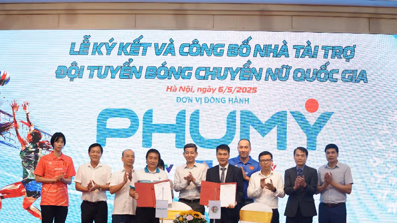 Lễ ký kết tài trợ được tổ chức sáng 6/5/2025 tại Hà Nội. Lễ ký kết tài trợ được tổ chức sáng 6/5/2025 tại Hà Nội.