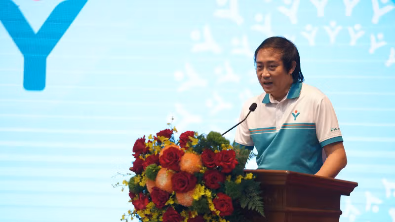 Ông Đoàn Quốc Quân, Phó Giám đốc Marketing PVFCCo phát biểu tại buổi lễ. Ông Đoàn Quốc Quân, Phó Giám đốc Marketing PVFCCo phát biểu tại buổi lễ.