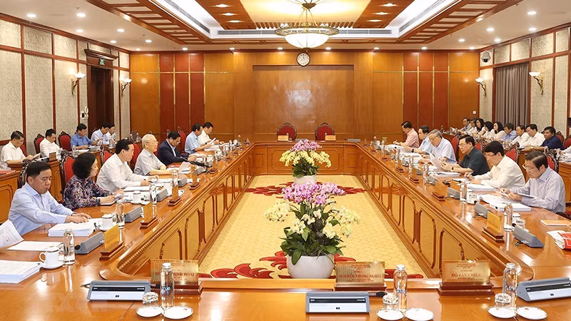 Quang cảnh cuộc họp. 