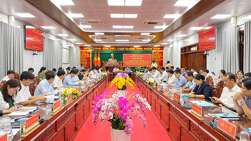 Đại biểu dự hội nghị tổng kết công tác tuyên giáo tỉnh Trà Vinh.