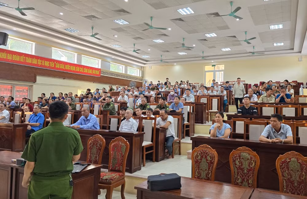 Quang cảnh buổi tập huấn.