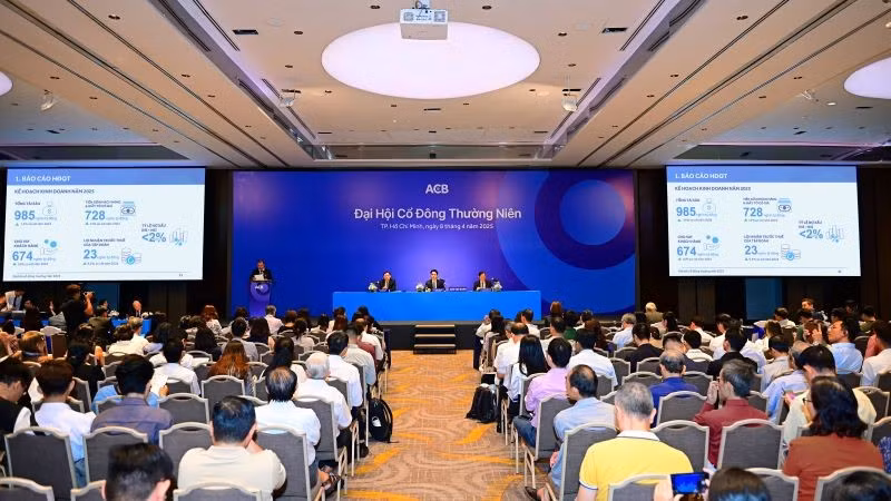 Quang cảnh Đại hội đồng cổ đông thường niên năm 2025 Ngân hàng ACB.