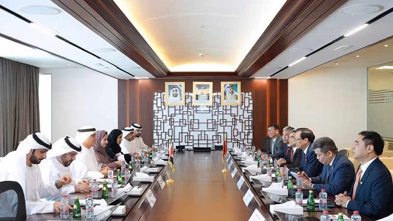 Hội đàm giữa Bộ Lao động-Thương binh và Xã hội Việt Nam và Bộ Nguồn nhân lực UAE. (Ảnh Molisa)