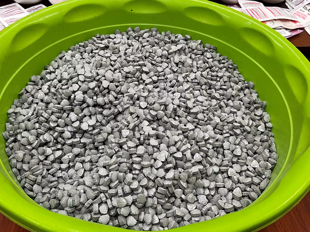 17.000 viên ma túy được thu giữ.