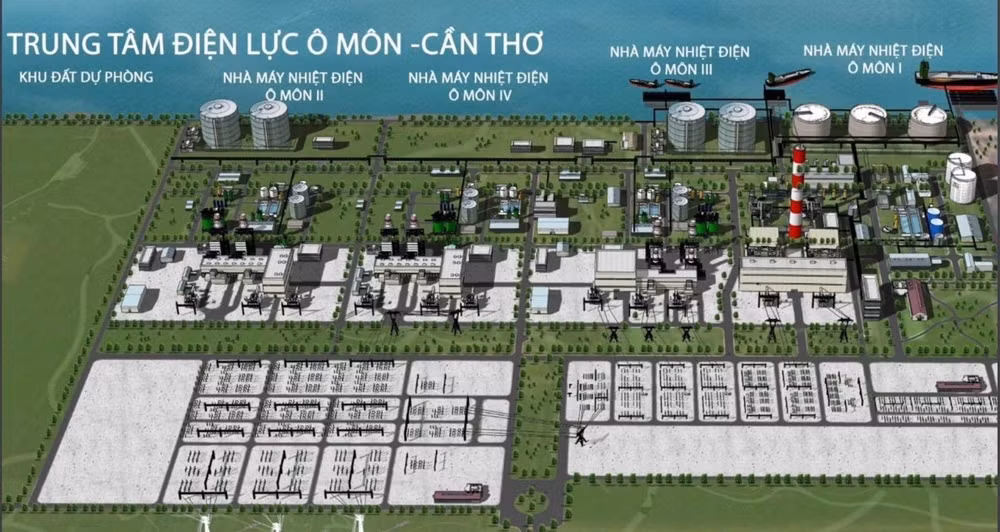 Trung tâm Điện lực Ô Môn-Cần Thơ.
