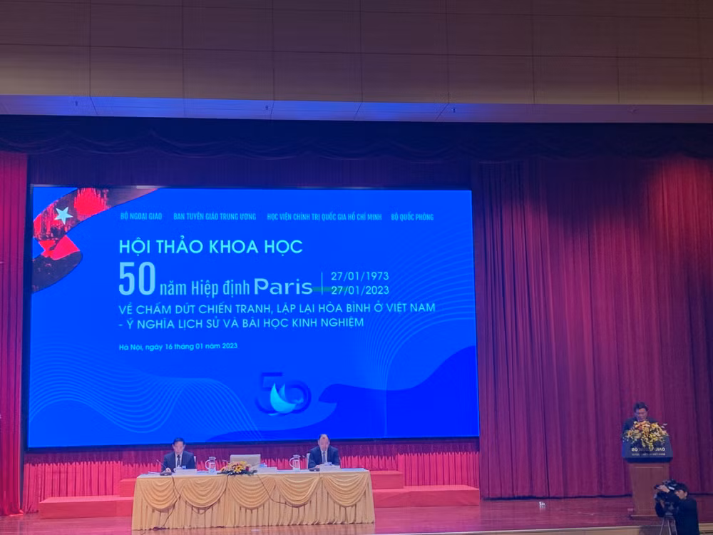 Hội thảo khoa học kỷ niệm 50 năm Hiệp định Paris.