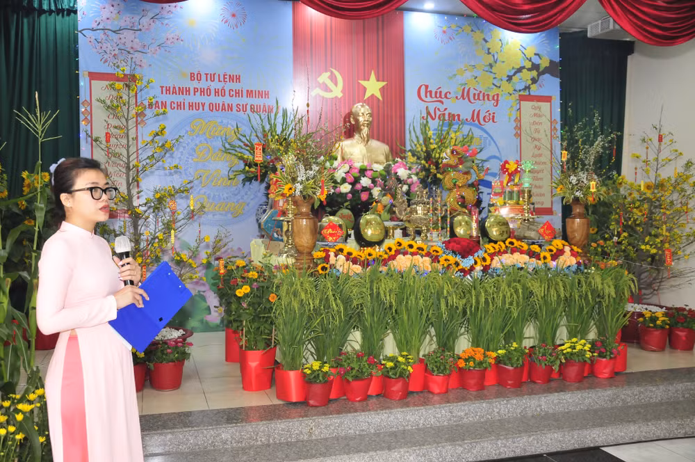 Phần thi thuyết trình của Ban chỉ huy Quân sự quận 7.
