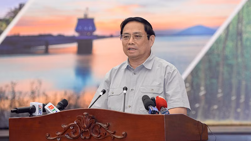 Thủ tướng Phạm Minh Chính phát biểu ý kiến tại Hội nghị.