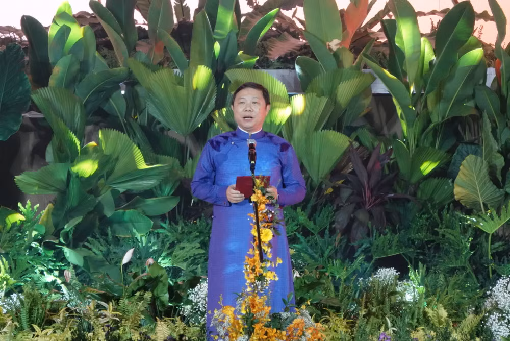 Phó Chủ tịch Ủy ban nhân dân Thành phố Hồ Chí Minh Dương Anh Đức phát biểu khai mạc chương trình.