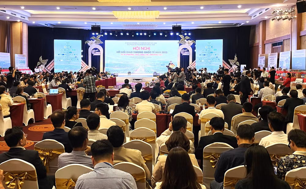 Quang cảnh hội nghị kết nối giao thương quốc tế năm 2023.