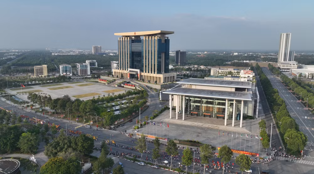 Một góc Thành phố mới Bình Dương, là trung tâm của đề án Thành phố thông minh Bình Dương.