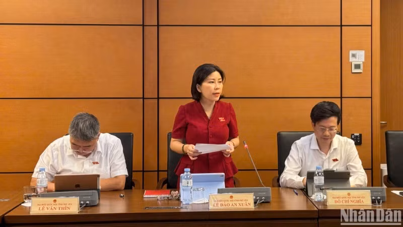Đại biểu Quốc hội Lê Đào An Xuân. (Ảnh: TRUNG HƯNG) Đại biểu Quốc hội Lê Đào An Xuân. (Ảnh: TRUNG HƯNG)