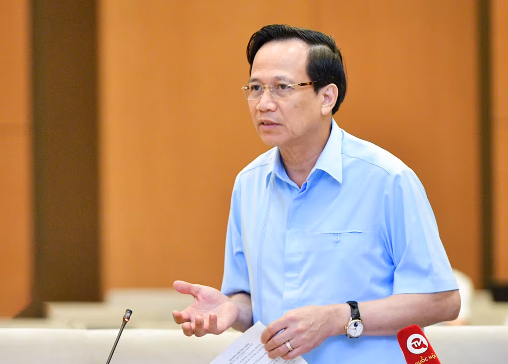 Bộ trưởng Lao động-Thương binh và Xã hội Đào Ngọc Dung. (Ảnh: quochoi.vn)