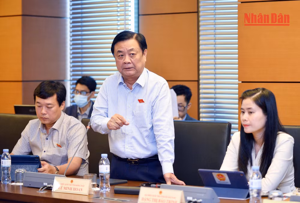 Đại biểu Lê Minh Hoan, Đoàn đại biểu Quốc hội tỉnh Đồng Tháp. (Ảnh: THỦY NGUYÊN)