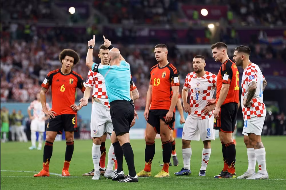Tình huống VAR từ chối quả phạt đền của Croatia. (Ảnh: FIFA)