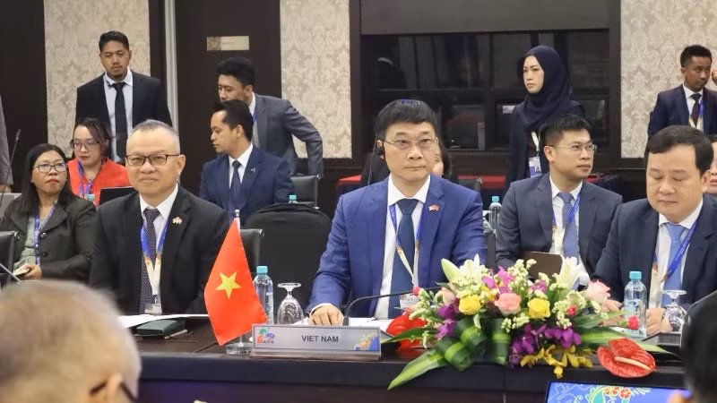 Phó Chủ tịch Quốc hội Vũ Hồng Thanh tham dự phiên họp. (Ảnh: TTXVN) 