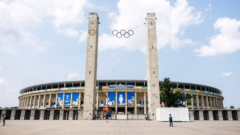 Trận chung kết EURO 2024 sẽ được tổ chức tại sân Olympiastadion Berlin. (Ảnh: UEFA/Getty Images)