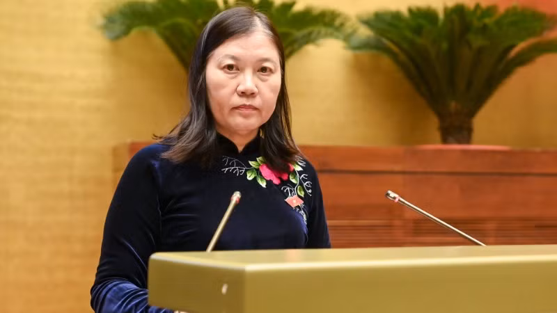 Chủ nhiệm Ủy ban Tư pháp của Quốc hội Lê Thị Nga. (Ảnh: DUY LINH)
