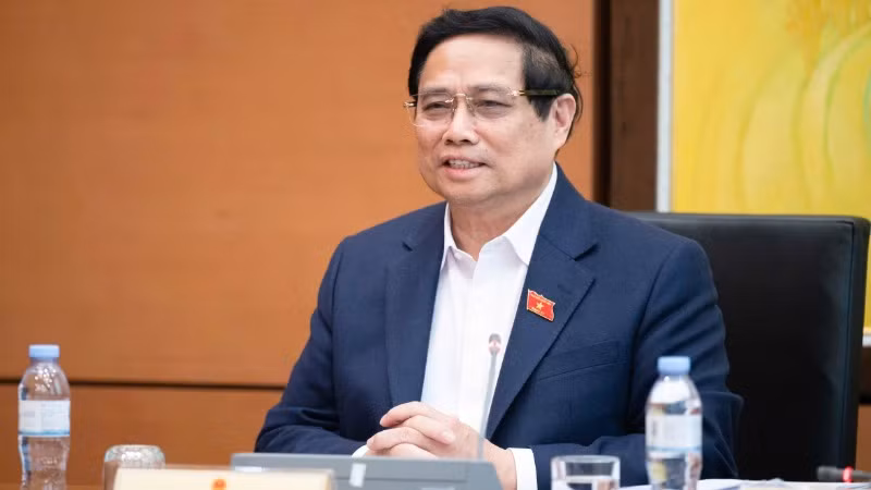 Thủ tướng Phạm Minh Chính phát biểu thảo luận tại tổ. (Ảnh: DUY LINH)