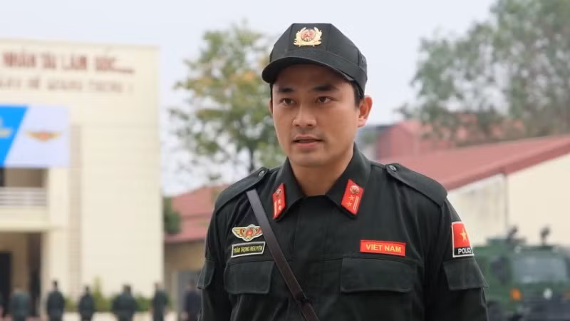 Trung tá Trần Trọng Nguyên. (Ảnh: VNFPU1) Trung tá Trần Trọng Nguyên. (Ảnh: VNFPU1)