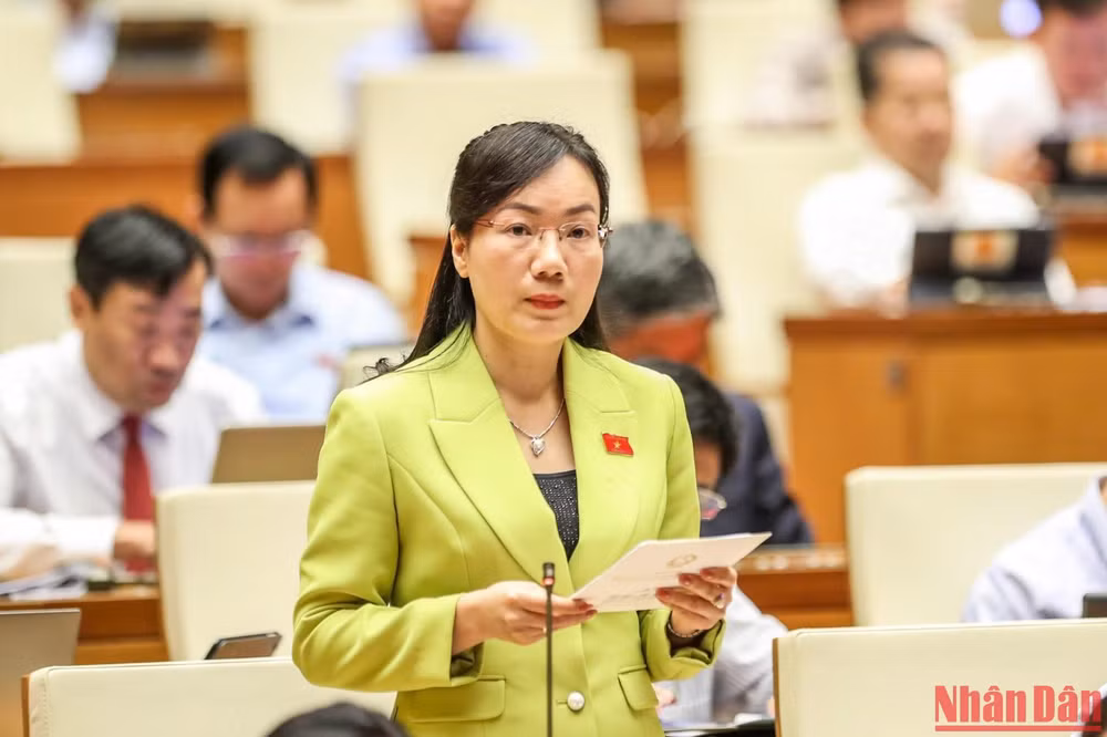 Đại biểu Đỗ Thị Việt Hà (Bắc Giang). Ảnh: DUY LINH