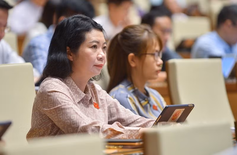 Các đại biểu tham dự phiên thảo luận sáng 1/6. (Ảnh: THỦY NGUYÊN) Các đại biểu tham dự phiên thảo luận sáng 1/6. (Ảnh: THỦY NGUYÊN)